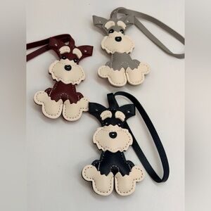Set of 3 Schnauzer Dog Bag Charms